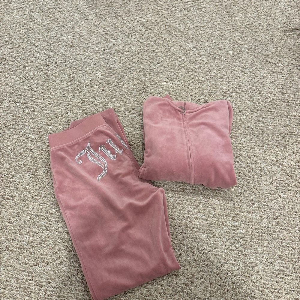 Juicy Couture Pink Velour Tracksuit